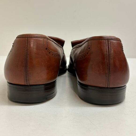 Crockett & Jones x Peal & Co. x Brooks Brothers Wingtip Tassel Loafer 11 Wide E - Picture 6 of 14